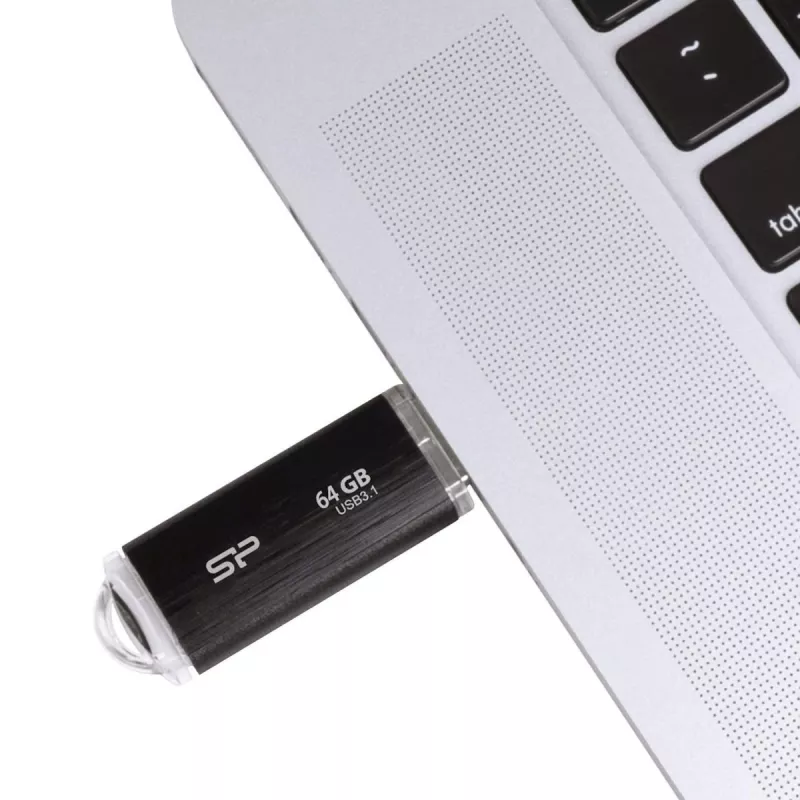 SILICON POWER USB atmintukas - 64GB Silicon Power USB 3.2 B02 juodas