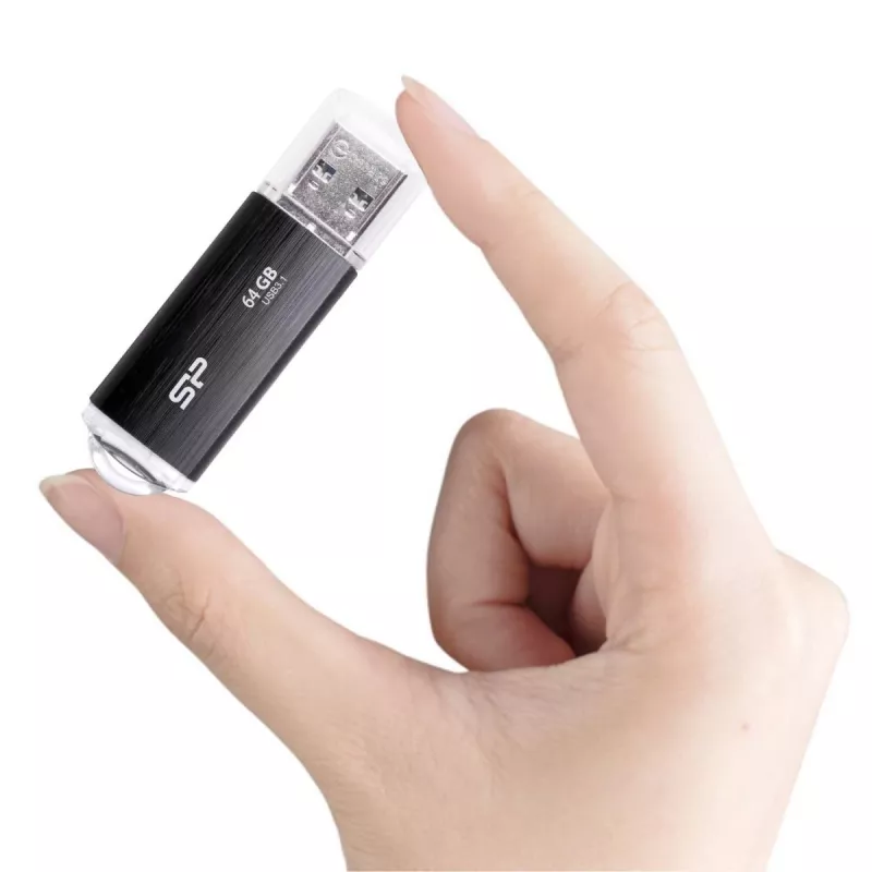 SILICON POWER USB atmintukas - 64GB Silicon Power USB 3.2 B02 juodas