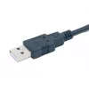 Equip USB-A į Serial (DB9) laidas, vyriškas/vyriškas, 1,5 m, juodas