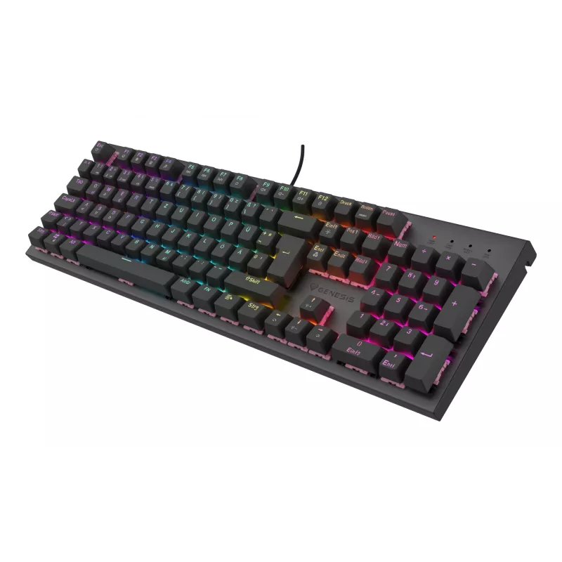 GENESIS NKG-2179 klaviatūra, žaidimų, USB, QWERTZ, vokiškas išdėstymas, juoda