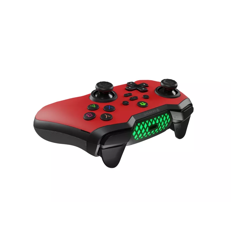 Belaidis žaidimų pultas GENESIS Mangan 400 Raudonas, Android, MAC, Nintendo Switch, PC, iOS