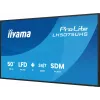 iiyama LH5075UHS-B2AG vaizdo sienelė 125,7 cm (49,5 col.) LCD Wi-Fi 500 cd/m² 4K Ultra HD juoda su įmontuotu procesoriumi Android 24/7