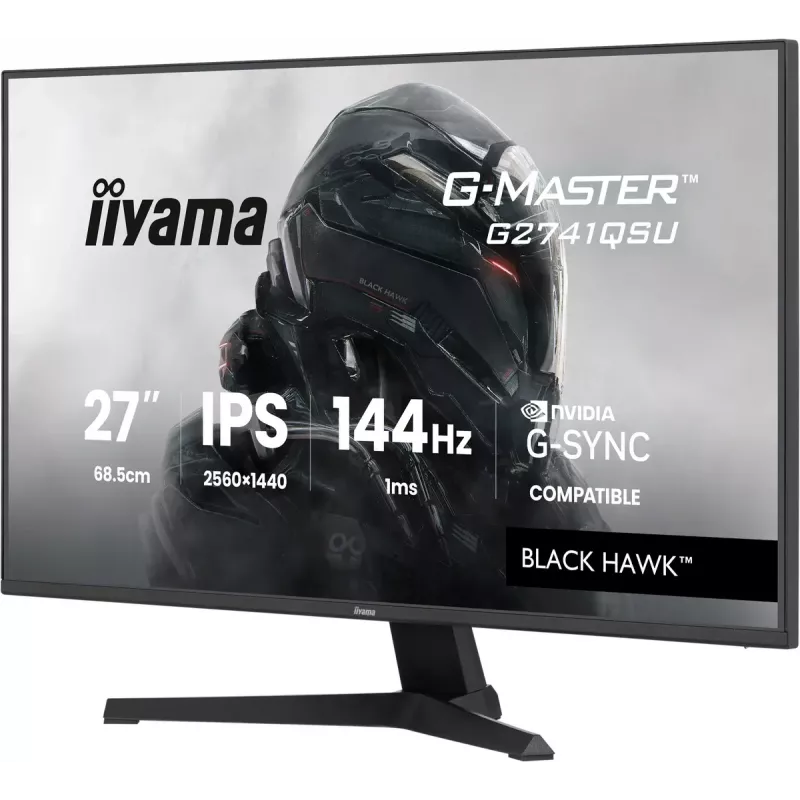 Monitorius iiyama G-MASTER G2741QSU-B1 27 colių QHD IPS 144Hz 1ms G-Sync