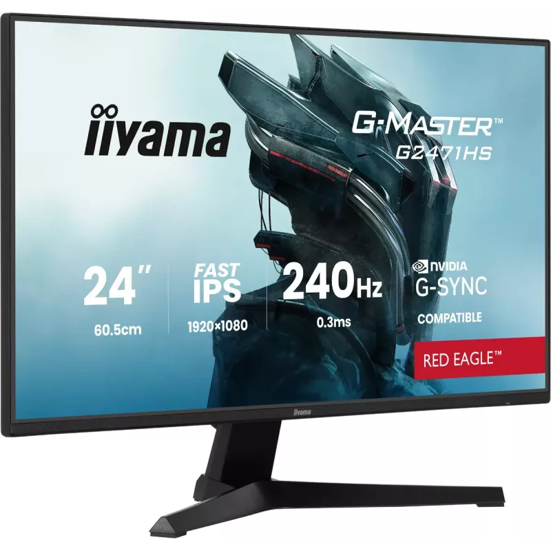 Monitorius iiyama G-MASTER G2471HS-B1 60,5 cm (23,8 colio) 1920 x 1080 pikselių Full HD juodas
