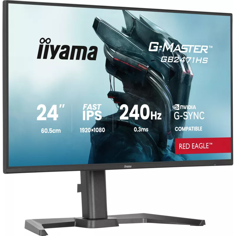 Monitorius iiyama G-MASTER GB2471HS-B1 60.5 cm (23.8 inch) Full HD 1920x1080 Juodas