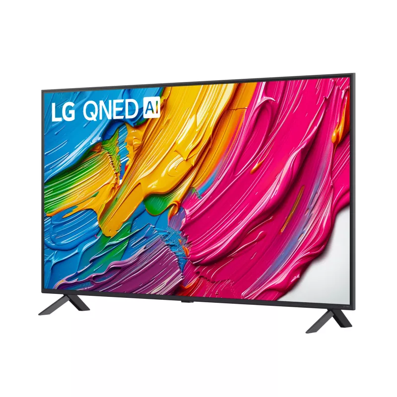 LG QNED AI 55QNED80A6A 139,7 cm (55 colių) 4K Ultra HD išmanusis televizorius su Wi-Fi, juodas