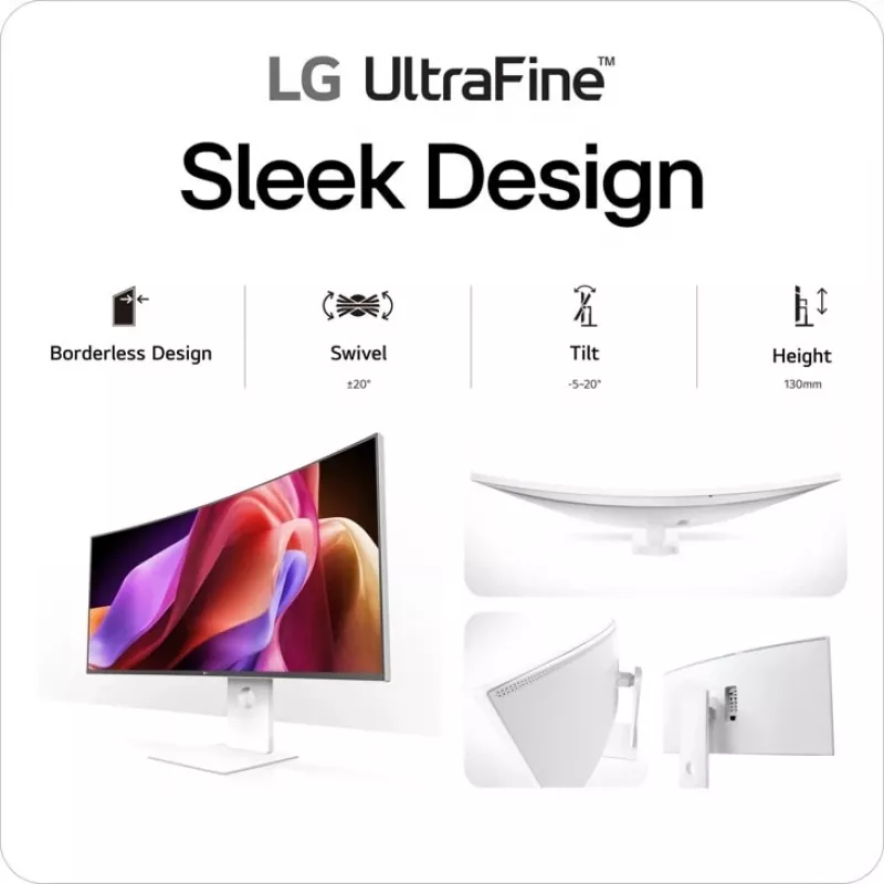 LG 40U990A-W monitorius 101,6 cm (40 col.) 5120 x 2160 pikselių WUHD juodas