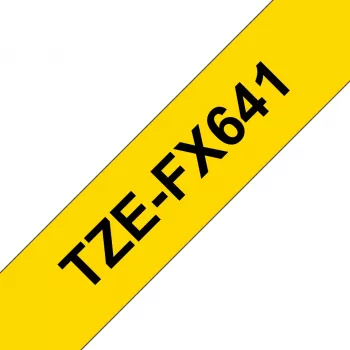 Brother TZE-FX641 etikečių juosta juoda ant geltonos TZ