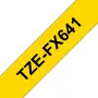 Brother TZE-FX641 etikečių juosta juoda ant geltonos TZ