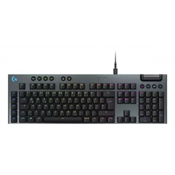 LOGITECH G915 X USB-A laidinė žemo profilio žaidimų klaviatūra, taktilinė, juoda, QWERTZ vokiškas išdėstymas
