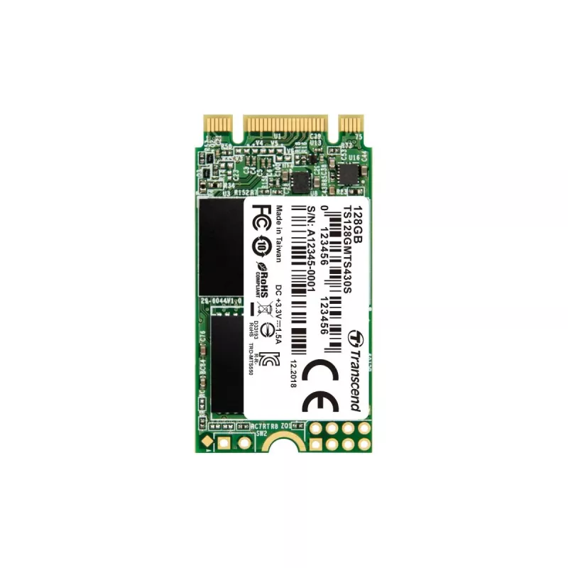 TRANSCEND SSD 430s 128GB M.2 2242 SATA III 6Gb/s 3D NAND Flash
