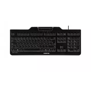 CHERRY KC 1000 SC laidas su kortelių skaitytuvu, juoda, USB (QWERTY JK)