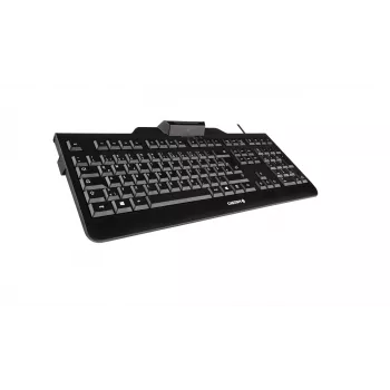 CHERRY KC 1000 SC laidas su kortelių skaitytuvu, juoda, USB (QWERTY JK)