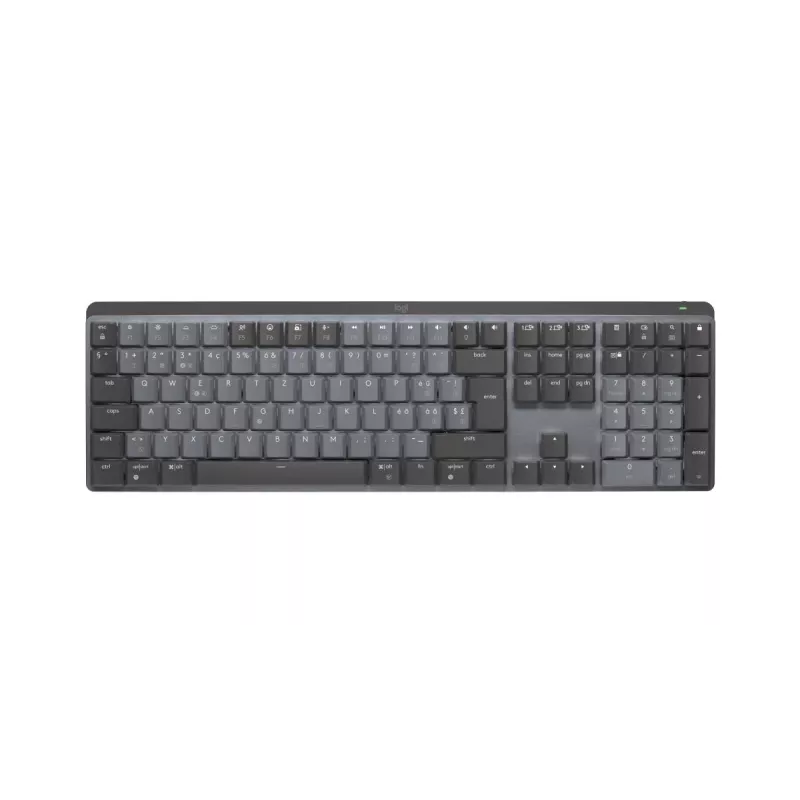 LOGITECH MX Mechanical belaidė apšviesta mechaninė klaviatūra (pilnas dydis) - Graphite Suisse Qwertz