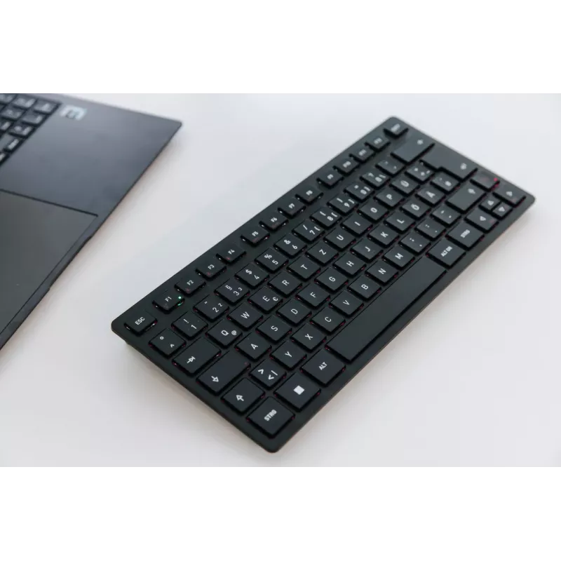 CHERRY KW 9200 MINI klaviatūra universali USB + RF belaidė + Bluetooth QWERTY UK angliškas juoda