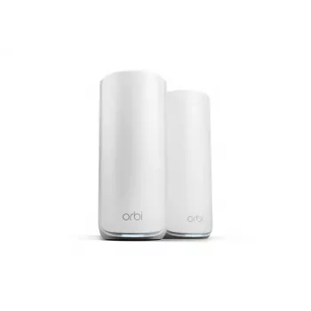 NETGEAR Orbi 870 triju dažnių juostų (2.4 GHz / 5 GHz / 6 GHz) Wi-Fi 7 (802.11be) maršrutizatorius, baltas, 4 vidinės antenos