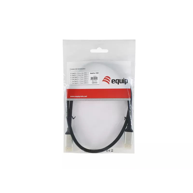 Equip DisplayPort 1.4 Premium kabelis, 3 m