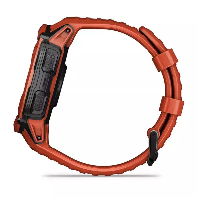 Sportinis laikrodis GARMIN Instinct 2X Solar – 50 mm polimerinis korpusas, saulės įkrovimas, GPS, 10 ATM, silikoninis dirželis