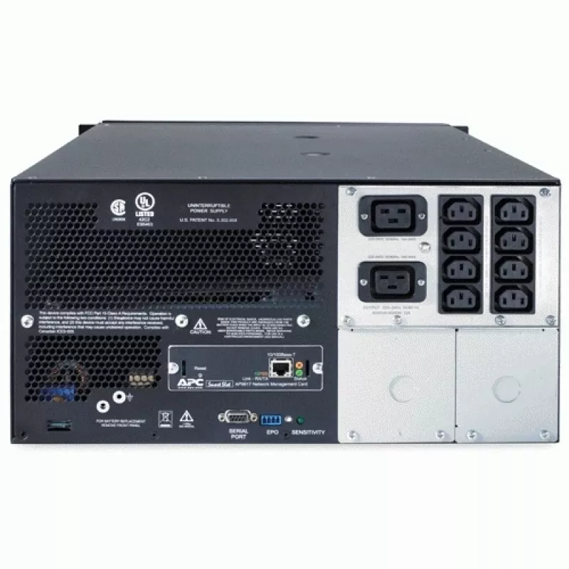 APC Smart-UPS SUA5000RMI5U - 5000VA, 8x C13, 2x C19 lizdai, NMC, stelažinis/bokštinis UPS