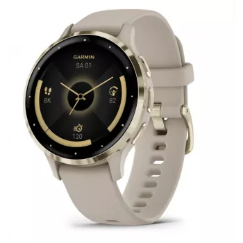 Garmin Venu 3S 010-02785-02 41 mm išmanusis laikrodis su dirželiu - prancūziška versija - pilka