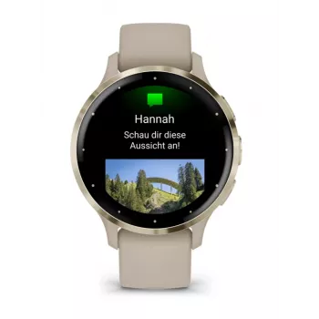 Garmin Venu 3S 010-02785-02 41 mm išmanusis laikrodis su dirželiu - prancūziška versija - pilka