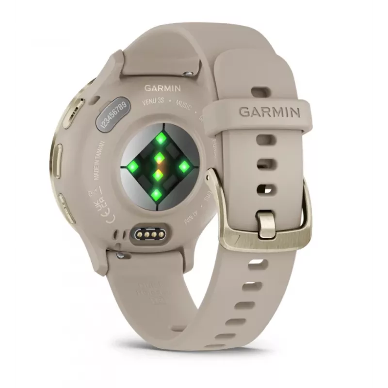 Garmin Venu 3S 010-02785-02 41 mm išmanusis laikrodis su dirželiu - prancūziška versija - pilka