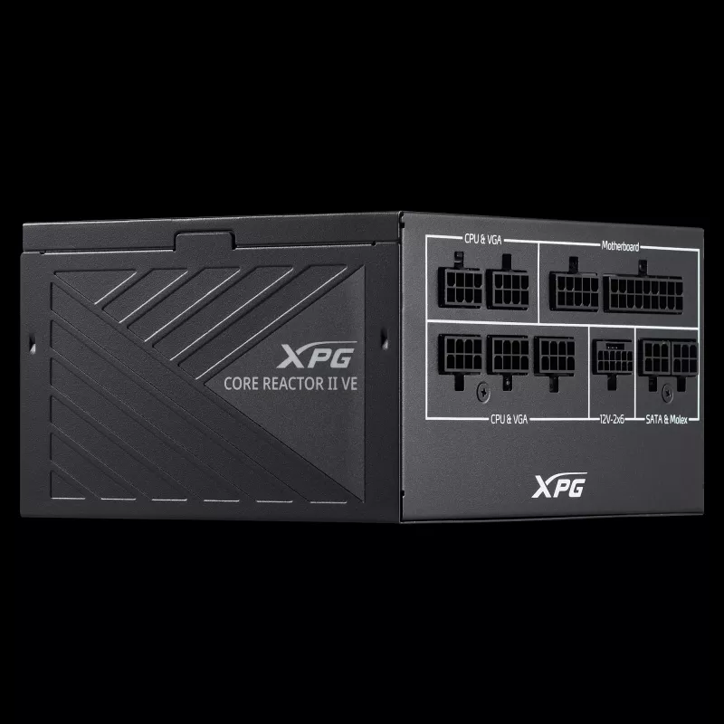 XPG COREREACTOR II VE 850W maitinimo blokas, 850 W, 100-240 V, 47-63 Hz, 12 A, 20 A, 70.8 A