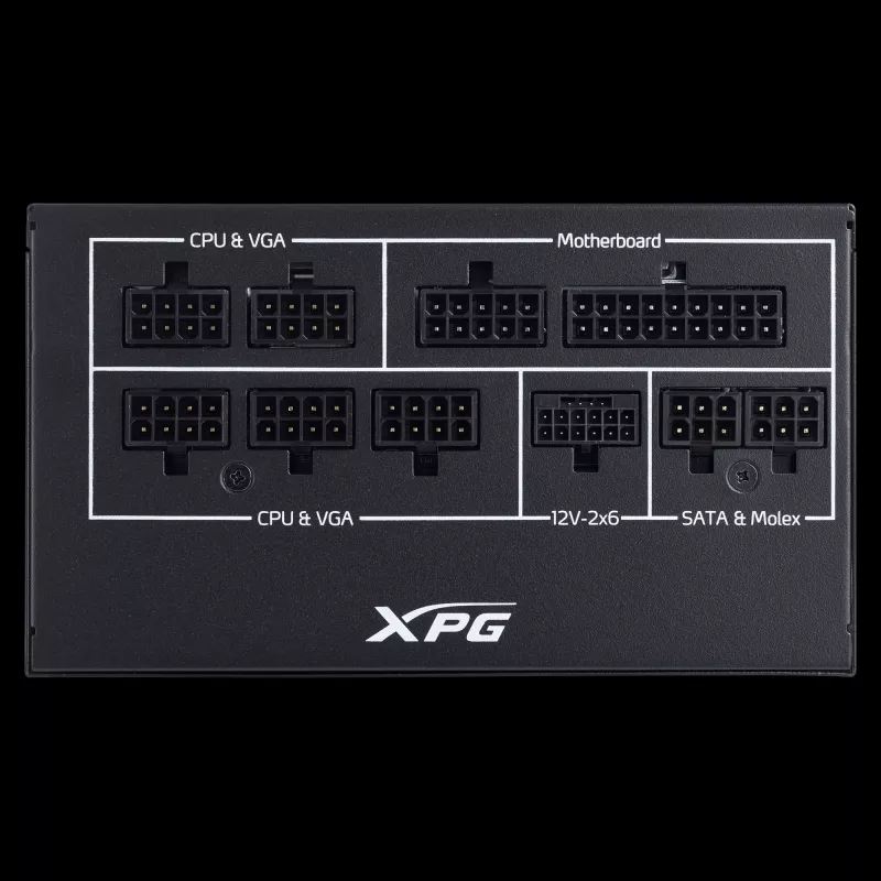 XPG COREREACTOR II VE 850W maitinimo blokas, 850 W, 100-240 V, 47-63 Hz, 12 A, 20 A, 70.8 A