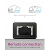 ICY BOX IB-HUB1419-LAN USB 3.2 Gen 1 (3.1 Gen 1) Type-A juodas USB skirstytuvas su LAN prievadu