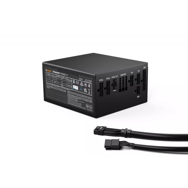 be quiet! Straight Power 12 maitinimo blokas 750 W 20+4 pin ATX ATX juodas