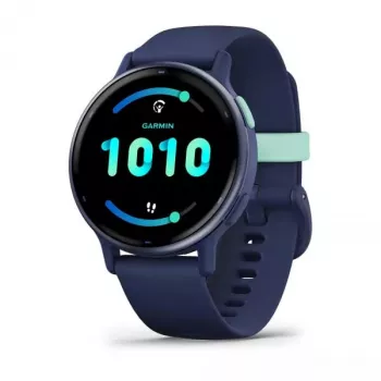 Sportinis laikrodis GARMIN Vivoactive 5 — 42 mm aliuminio/polimero korpusas, AMOLED 1,2 colio, GPS/GLONASS/Galileo, širdies ritmo jutiklis, SpO2, 5 ATM, Bluetooth/NFC