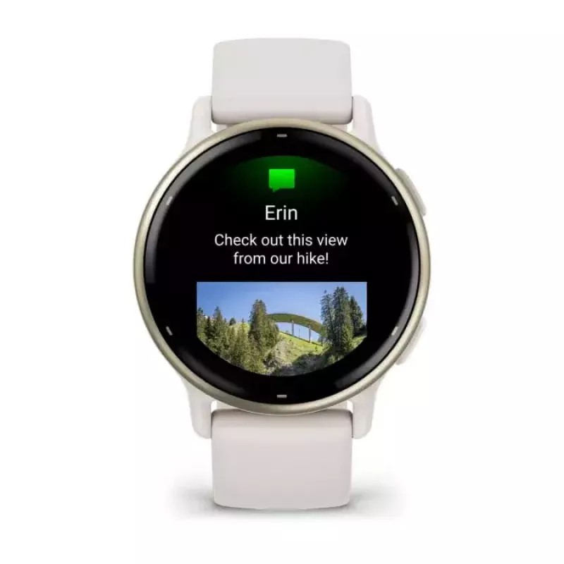 Sportinis laikrodis GARMIN Vivoactive 5 — 42 mm aliuminio/polimero korpusas, AMOLED 1,2 colio, GPS/GLONASS/Galileo, širdies ritmo ir SpO2, 5 ATM, 11 dienų baterija