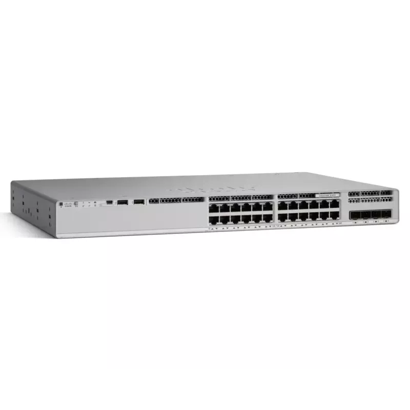 Cisco Catalyst C9200L 24 prievadų valdomas Layer 3 jungiklis su DNR Essentials 3 metų prenumerata