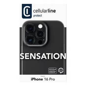 Cellularline Sensation - iPhone 16 Pro Minkštą liesti silikoninis dėklas