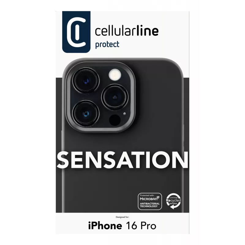 Cellularline Sensation - iPhone 16 Pro Minkštą liesti silikoninis dėklas