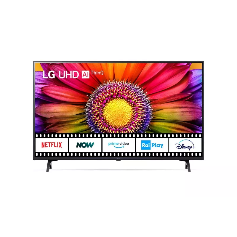 LG 75UR80006LJ 190,5 cm (75 col.) 4K Ultra HD išmanusis televizorius Wi-Fi juodas