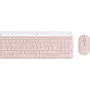 LOGITECH belaidė klaviatūra ir pelė MK470 rožinė QWERTY US/Int'l