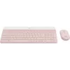 LOGITECH belaidė klaviatūra ir pelė MK470 rožinė QWERTY US/Int'l