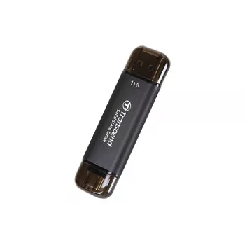 TRANSCEND ESD310C 1TB nešiojamas SSD diskas su USB-A ir USB-C jungtimis