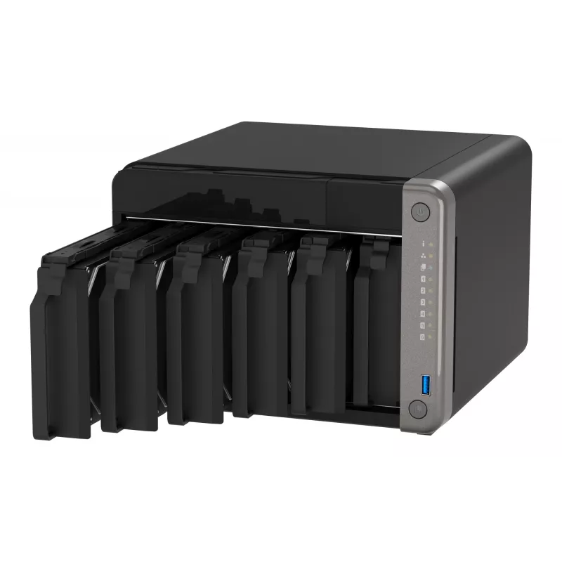 QNAP TS-AI642-8G NAS/serveris ARM Cortex-A76 8 GB juodas