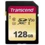 Flash atminties kortelė Transcend 128GB SDXC UHS-I 500S