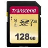Flash atminties kortelė Transcend 128GB SDXC UHS-I 500S