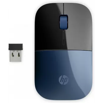 HP Z3700 belaidė mėlyna pelė, ambidekstrinė, optinė, RF belaidė, 1200 DPI, mėlyna