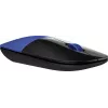HP Z3700 belaidė mėlyna pelė, ambidekstrinė, optinė, RF belaidė, 1200 DPI, mėlyna