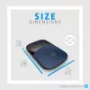 HP Z3700 belaidė mėlyna pelė, ambidekstrinė, optinė, RF belaidė, 1200 DPI, mėlyna