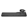 HP 405 kelių įrenginių apšviesta laidinė klaviatūra, viso dydžio (100 %), laidinė, USB, membraninė, juoda