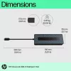 HP Universal USB-C Multiport Hub USB 3.2 Gen 1 Type-C juodos spalvos