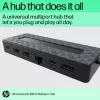 HP Universal USB-C Multiport Hub USB 3.2 Gen 1 Type-C juodos spalvos