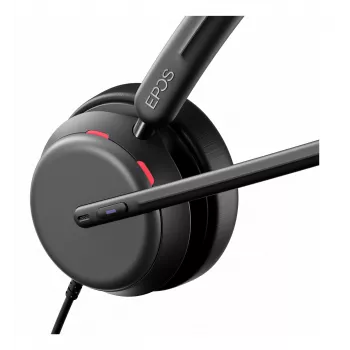 Lenovo 4Z21P85373 ausinės / headset laidinės, ant galvos, biurui / skambučių centrui, USB Type-C / USB Type-A, juodos