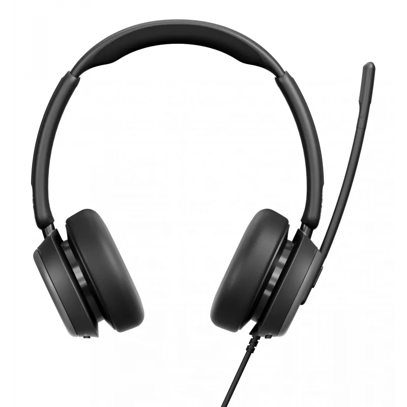 Lenovo 4Z21P85373 ausinės / headset laidinės, ant galvos, biurui / skambučių centrui, USB Type-C / USB Type-A, juodos